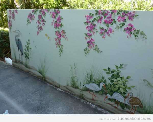Murales pintados en las paredes de vuestra casa | Tu casa Bonita