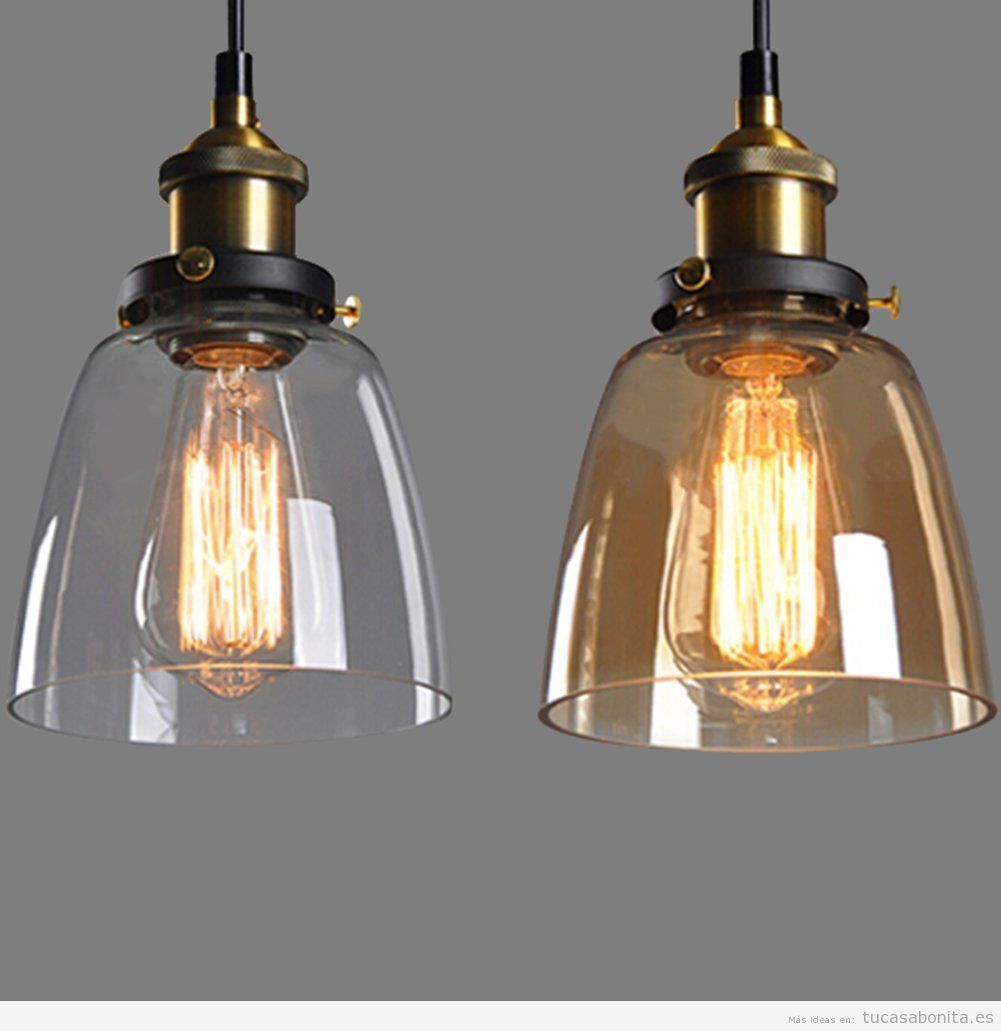 Comprar online lámparas techo de cristal estilo vintage y retro