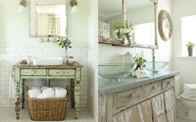 Baños vintage: baldosas hidráulicos, azulejos ladrillo, bañeras antiguas y más elementos