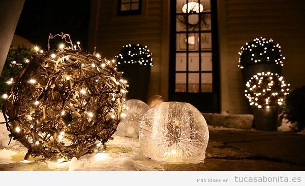 Luces de Navidad exterior de casa elegantes 4