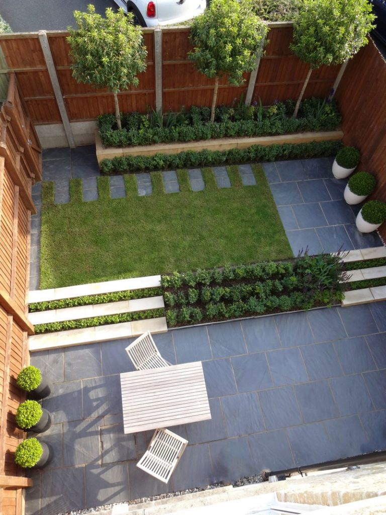 Jardín pequeño minimalista