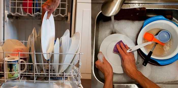 Lavar platos a mano vs lavavajillas