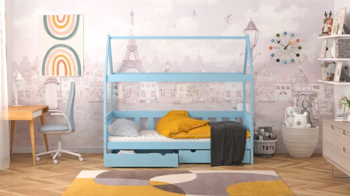 Anima el dormitorio infantil con camas de colores
